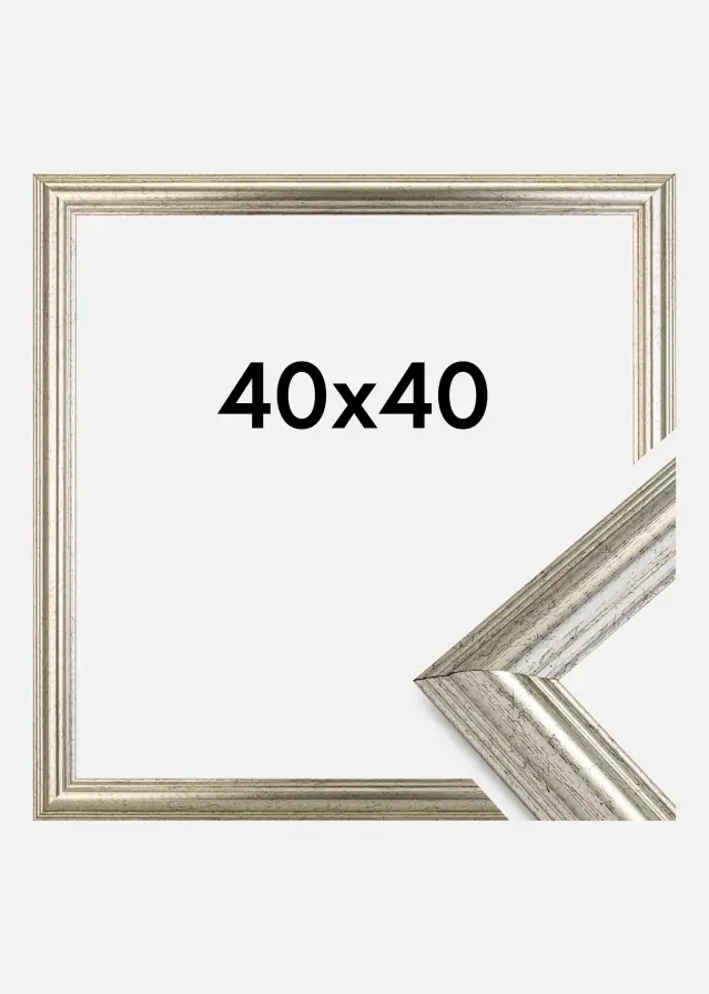 Cadre Västkusten Verre Acrylique Argent 40x40 cm