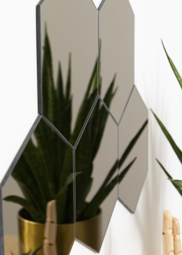 KAILA Miroir Hexagon Dark Bronze 18x21 cm - 5-pack