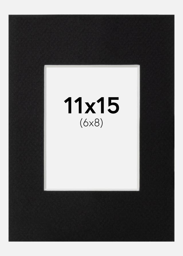 Passe-partout Canson Noir (noyau blanc) 11x15 cm (6x8)