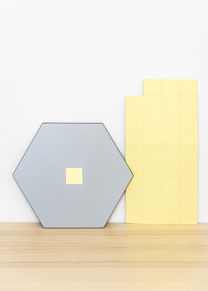 KAILA Miroir Hexagon Dark Bronze 18x21 cm - 5-pack