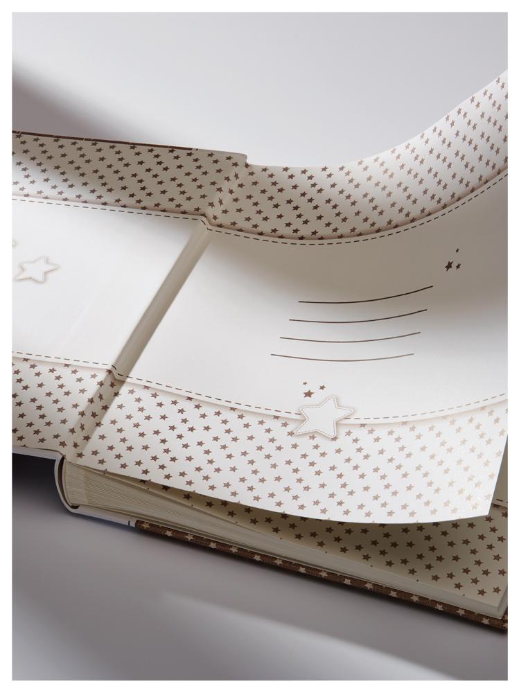 Stars & Moon Album - 28x30,5 cm (50 pages blanches / 25 feuilles)