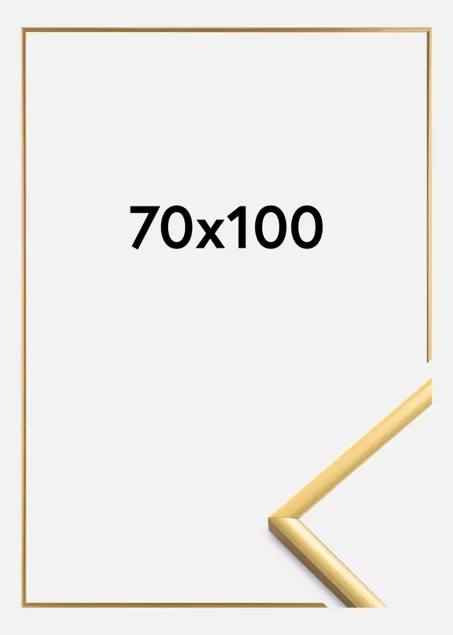 Cadre New Lifestyle Verre acrylique Shiny Gold 70x100 cm