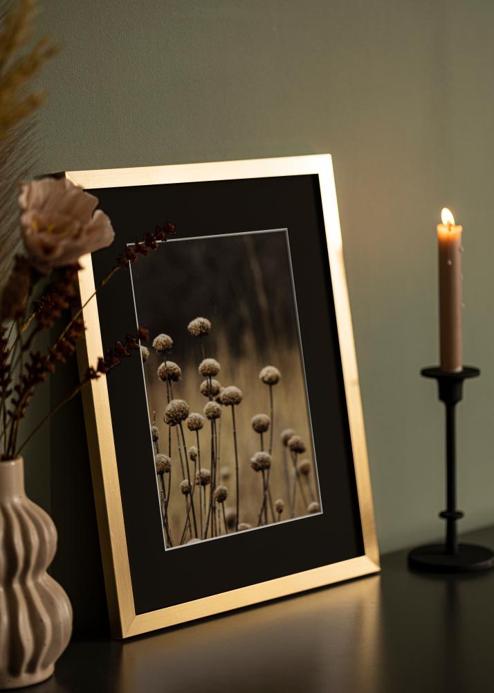 Cadre Selection Or 13x18 cm - Passe-partout Noir 9x12 cm