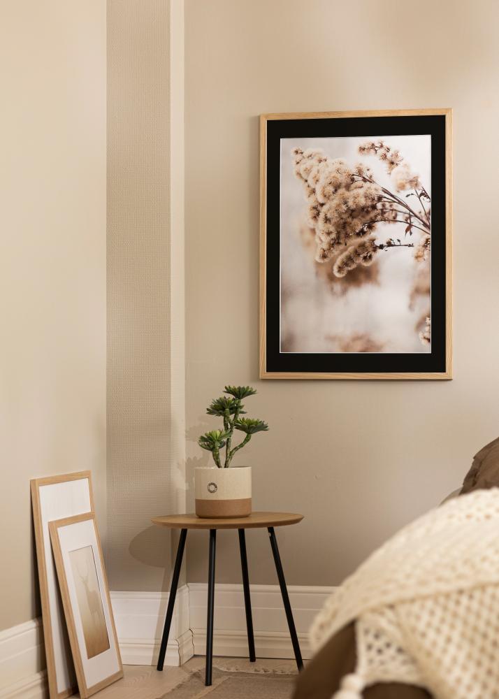 Cadre Grimsåker Chêne 60x60 cm - Passe-partout Noir 50x50 cm