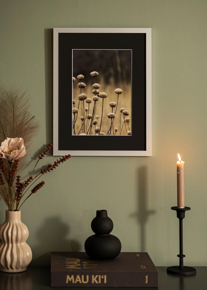 Cadre Selection Argent 70x100 cm - Passe-partout Noir 62x93 cm