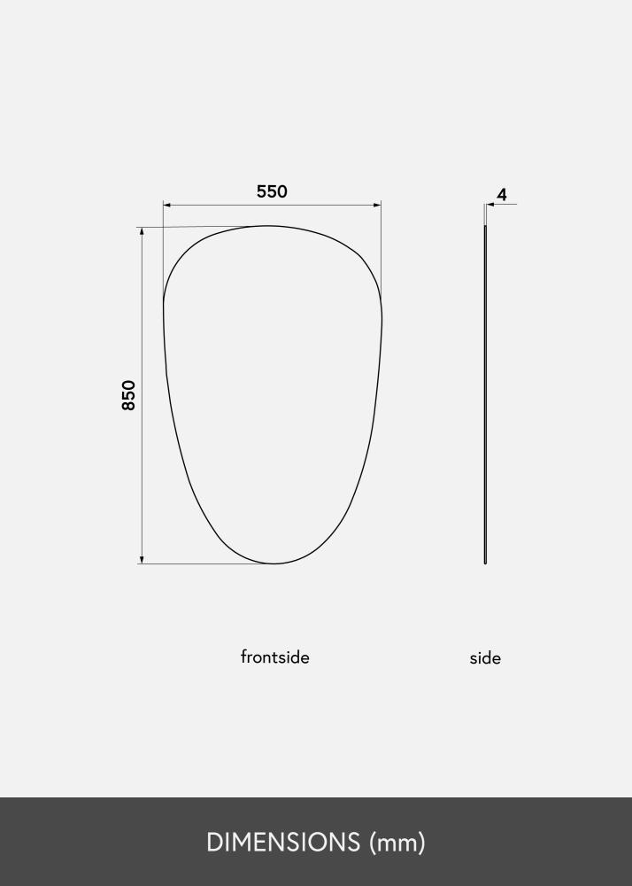 KAILA Miroir Shape II 55x85 cm