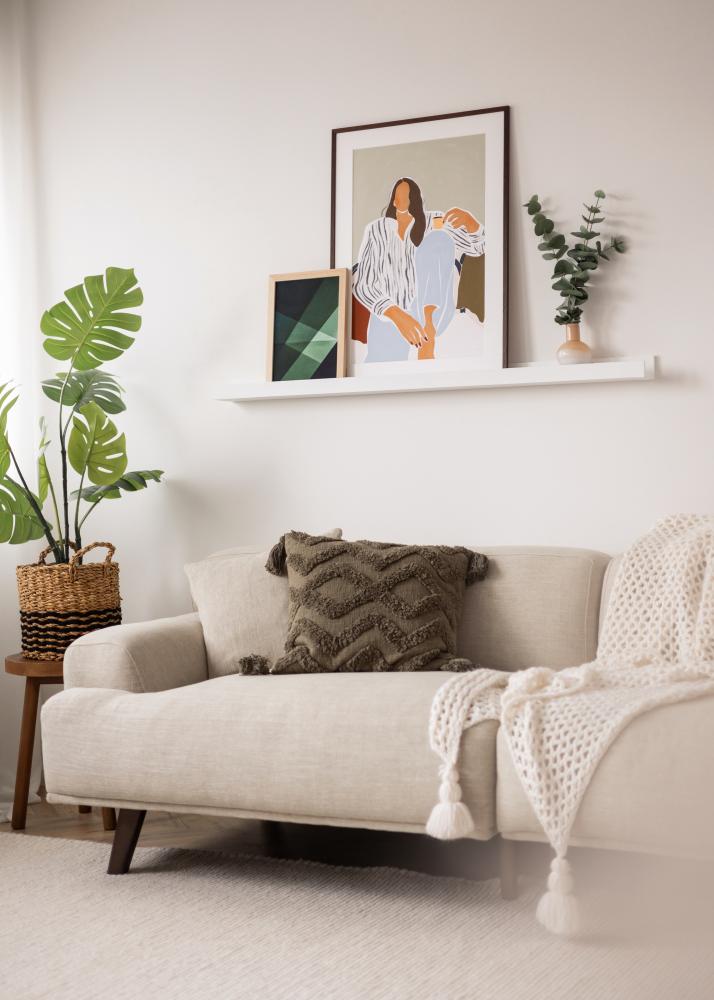 KAILA Étagère Murale Blanche 130 cm