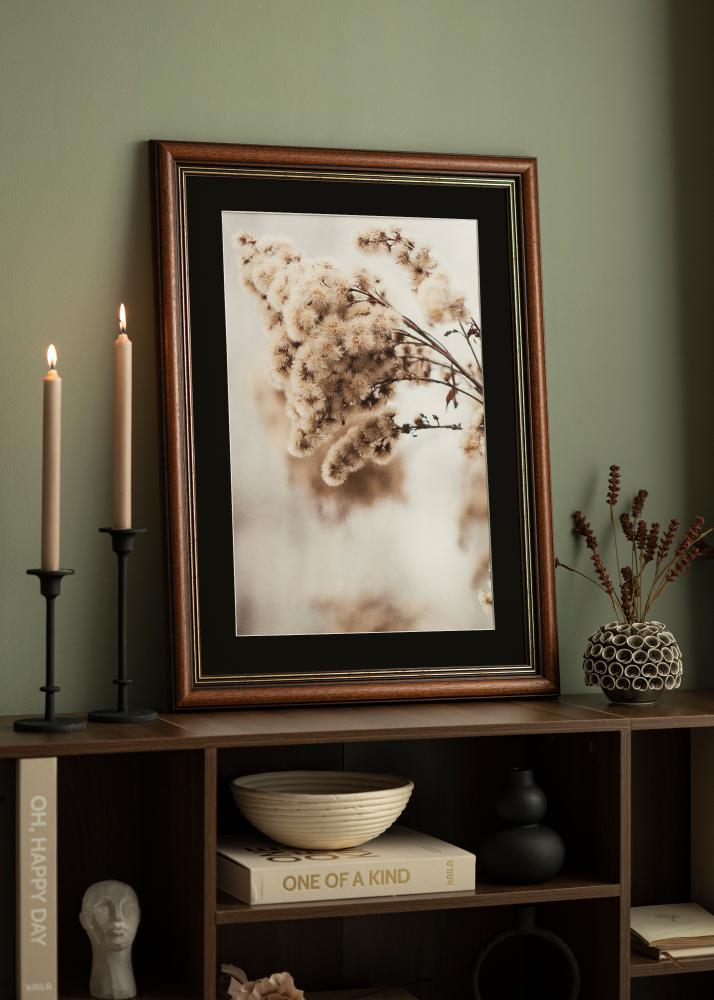 Cadre Old Retro 40x50 cm - Passe-partout Noir 30x40 cm