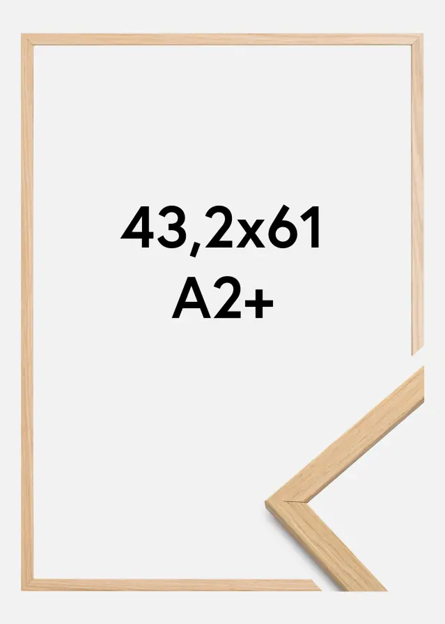 Cadre Edsbyn Verre Acrylique Chêne 43,2x61 cm (A2+)