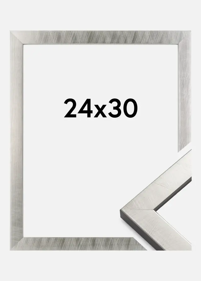 Cadre Uppsala Verre Acrylique Argent 24x30 cm