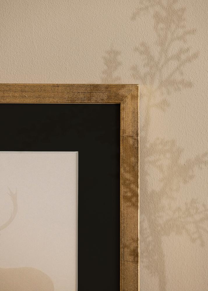 Cadre Stilren Or 50x60 cm - Passe-partout Noir 37x46 cm