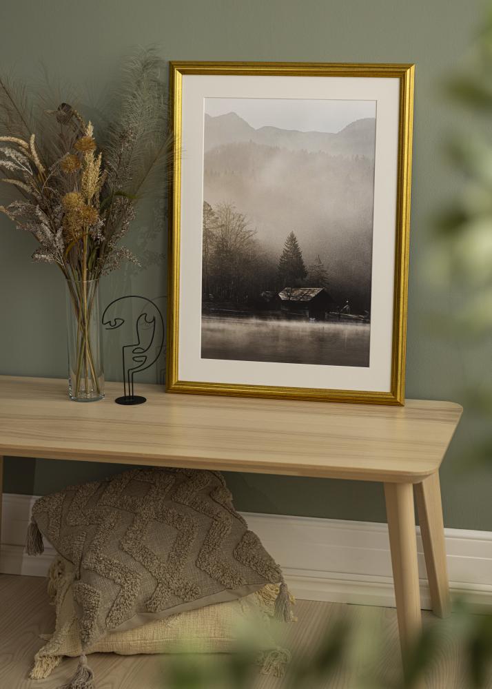 Cadre Västkusten Or 35x35 cm - Passe-partout Blanc 26x26 cm