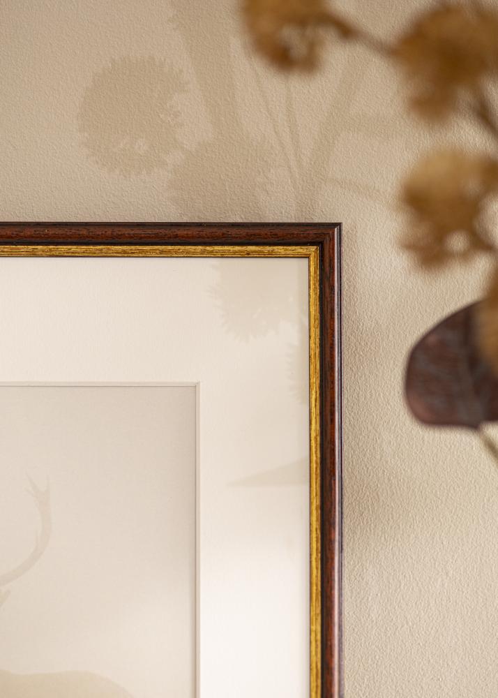 Cadre Horndal Marron 34x42 cm - Passe-partout Blanc 25x32 cm