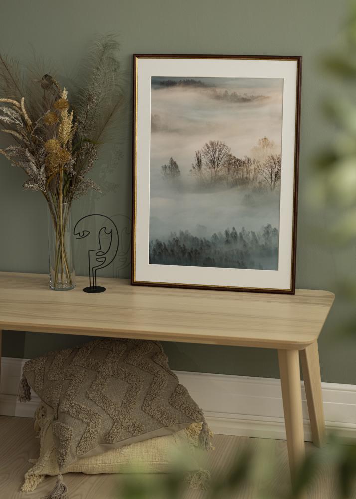 Cadre Horndal Marron 34x42 cm - Passe-partout Blanc 25x32 cm