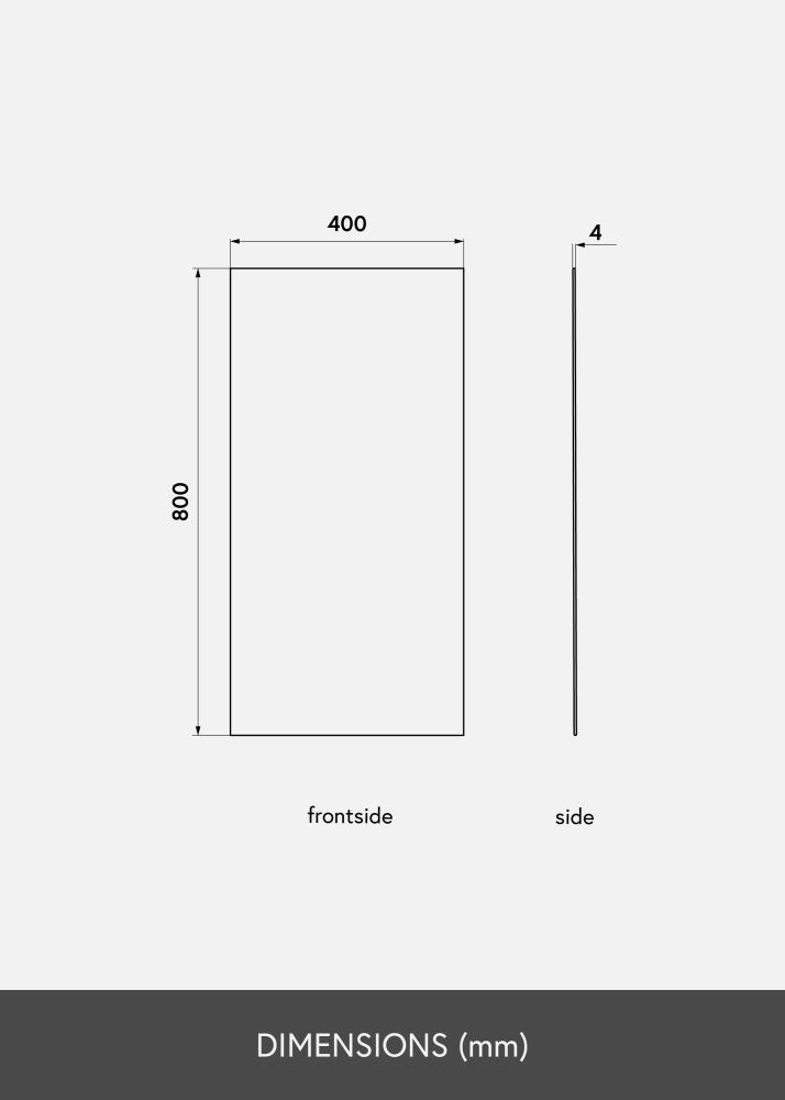 KAILA Miroir Sharp 40x80 cm