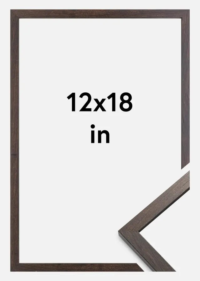 Cadre Trendy Verre Acrylique Noyer 12x18 inches (30,48x45,72 cm)