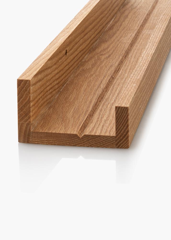 KAILA Étagère à tableau en chêne massif 100 cm