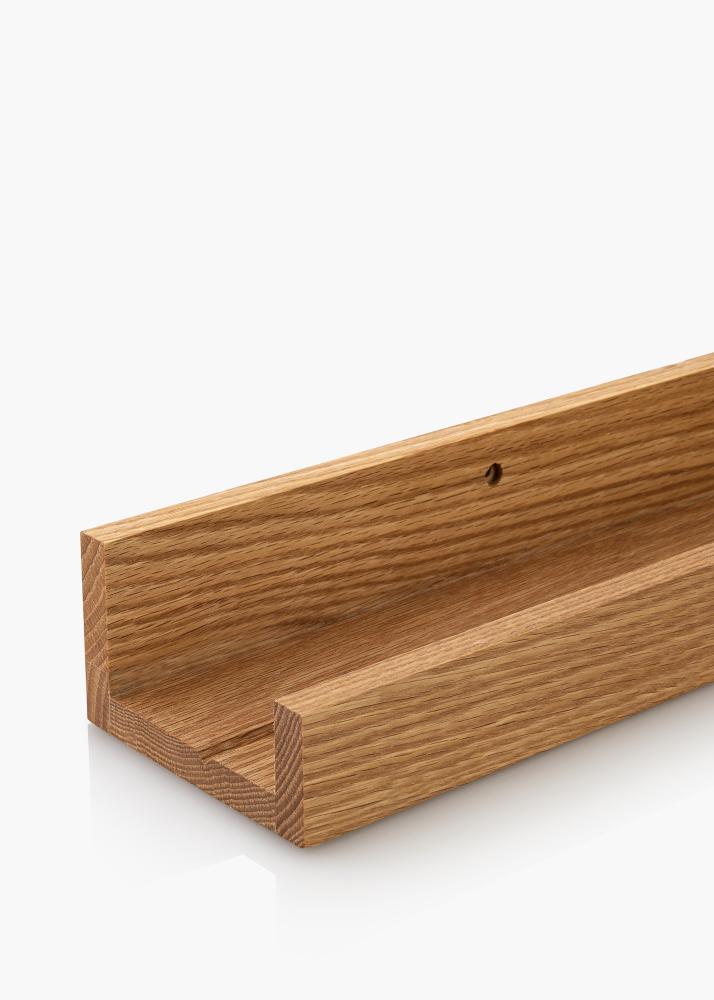 KAILA Étagère à tableau en chêne massif 100 cm