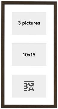 Edsbyn Cadre collage XIII Noyer - 3 images (10x15 cm)