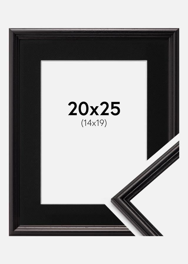 Cadre Horndal Noir 20x25 cm - Passe-partout Noir 15x20 cm