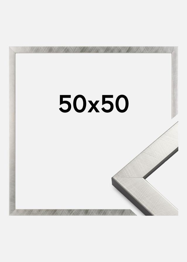 Cadre Uppsala Verre Acrylique Argent 50x50 cm