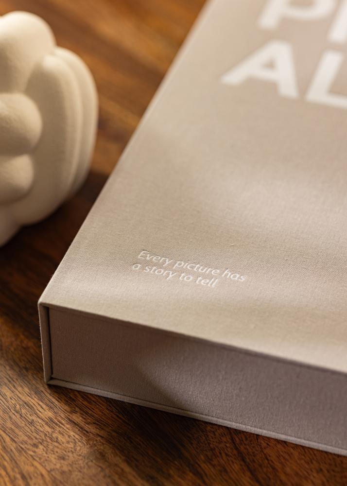 KAILA PHOTO ALBUM Grey - Coffee Table Photo Album (60 Pages Noires)