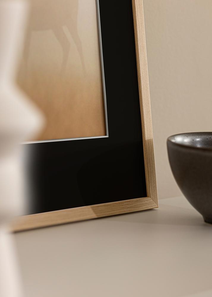 Cadre Galant Chêne 50x60 cm - Passe-partout Noir 14x18 pouces