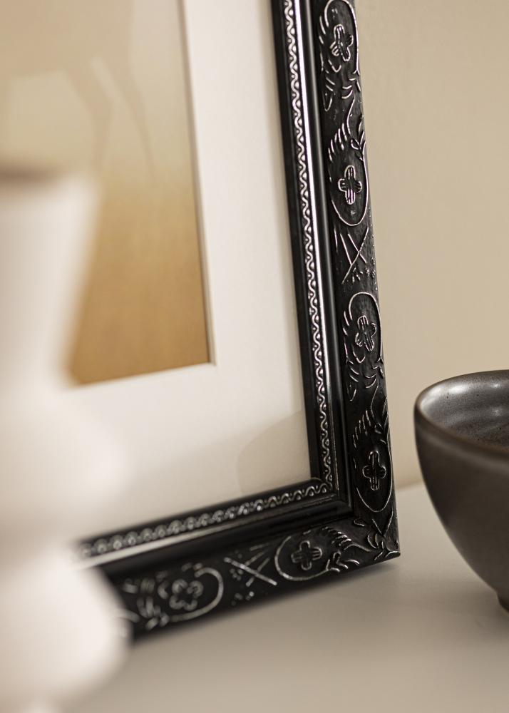 Cadre Baroque Noir 40x50 cm