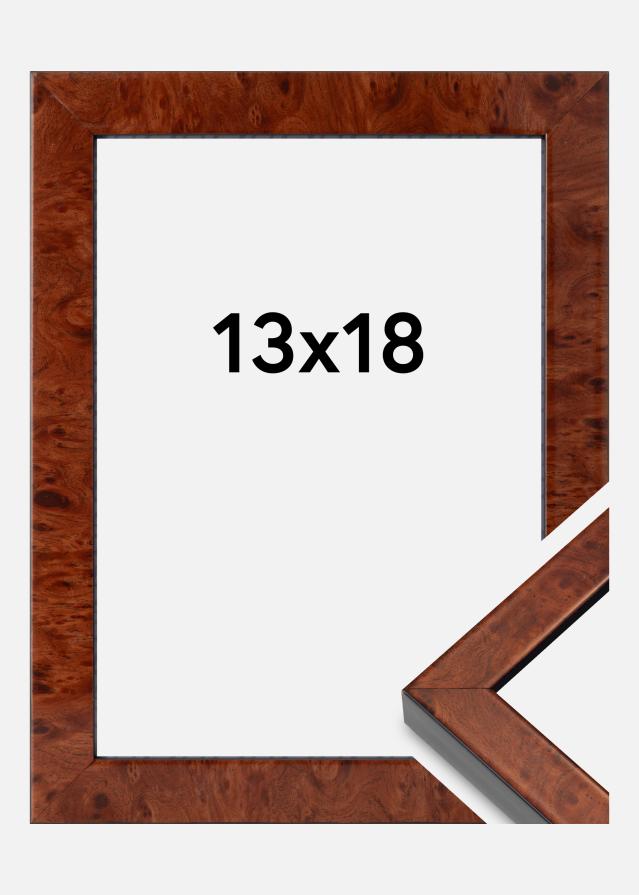 Cadre Hermes Verre acrylique Burr Walnut 13x18 cm