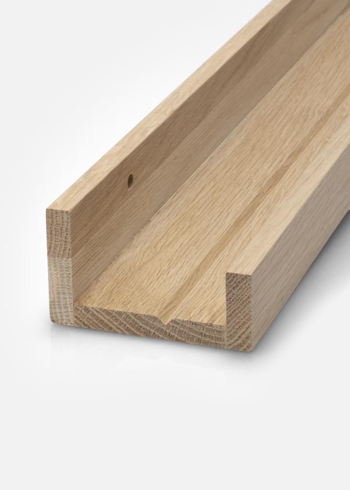 KAILA Étagère murale Chêne massif 120 cm