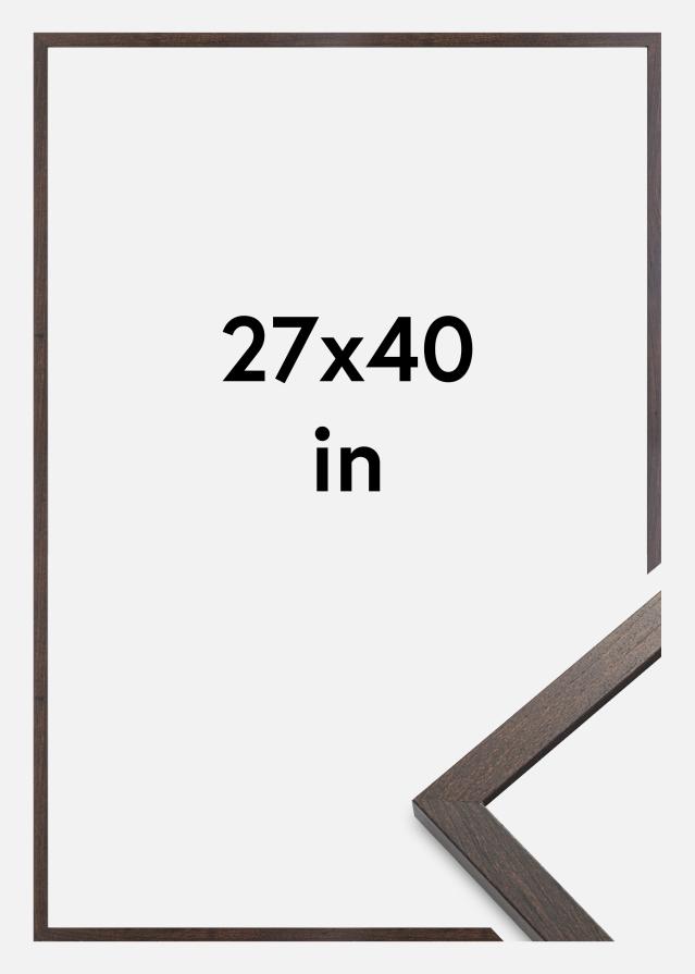 Cadre Trendy Verre Acrylique Noyer 27x40 inches (68,58x101,6 cm)