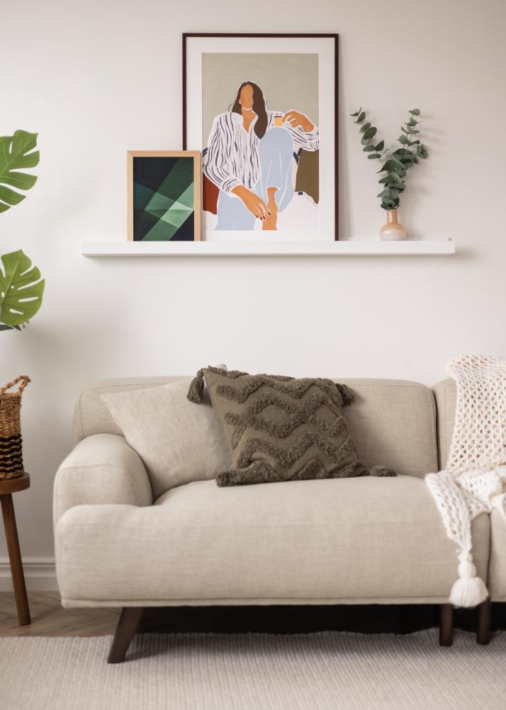 KAILA Étagère Murale Blanche 130 cm