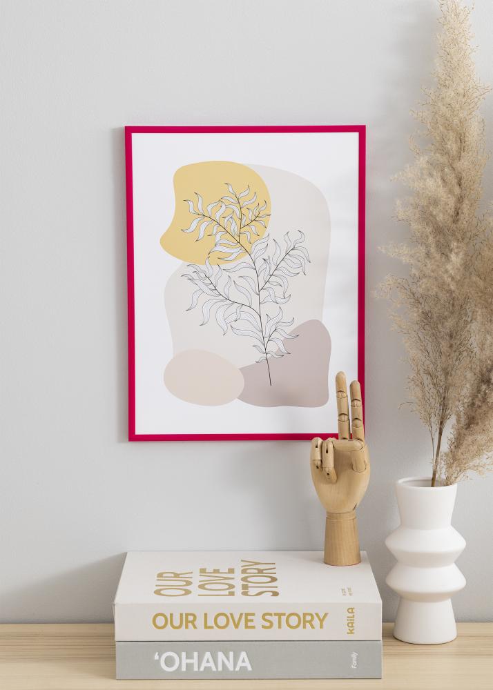 Cadre New Lifestyle Verre Acrylique Rose 30x40 cm