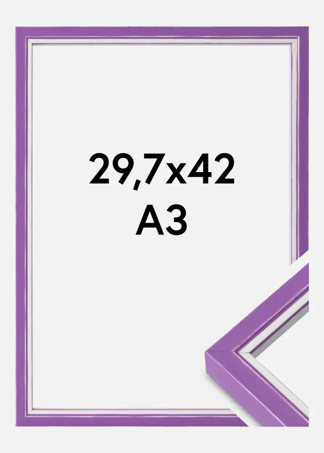 Cadre Diana Verre acrylique Violet 29,7x42 cm (A3)