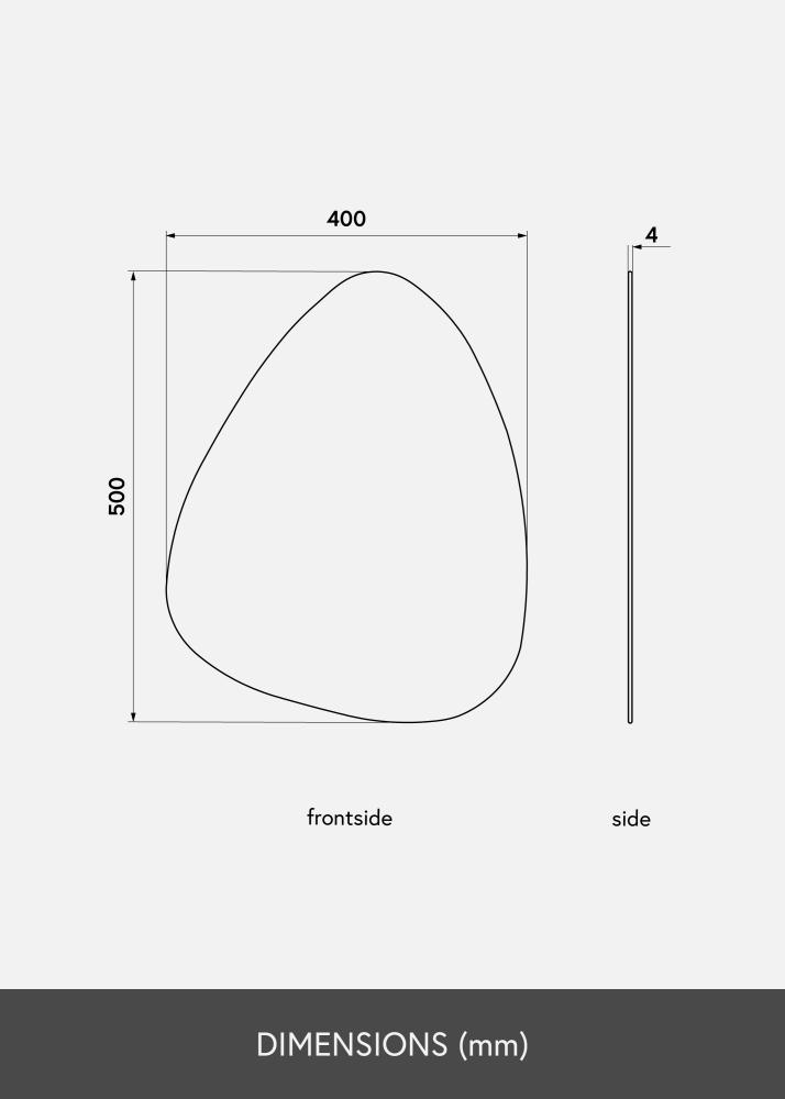 KAILA Miroir Shape I Dark Bronze 40x50 cm