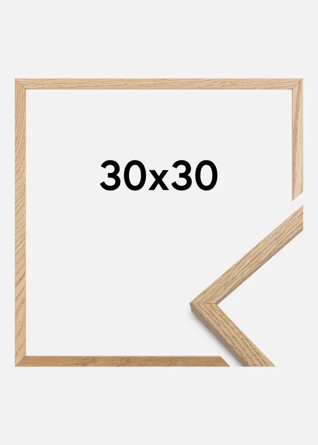 Cadre Oslo Verre Acrylique Chêne 30x30 cm