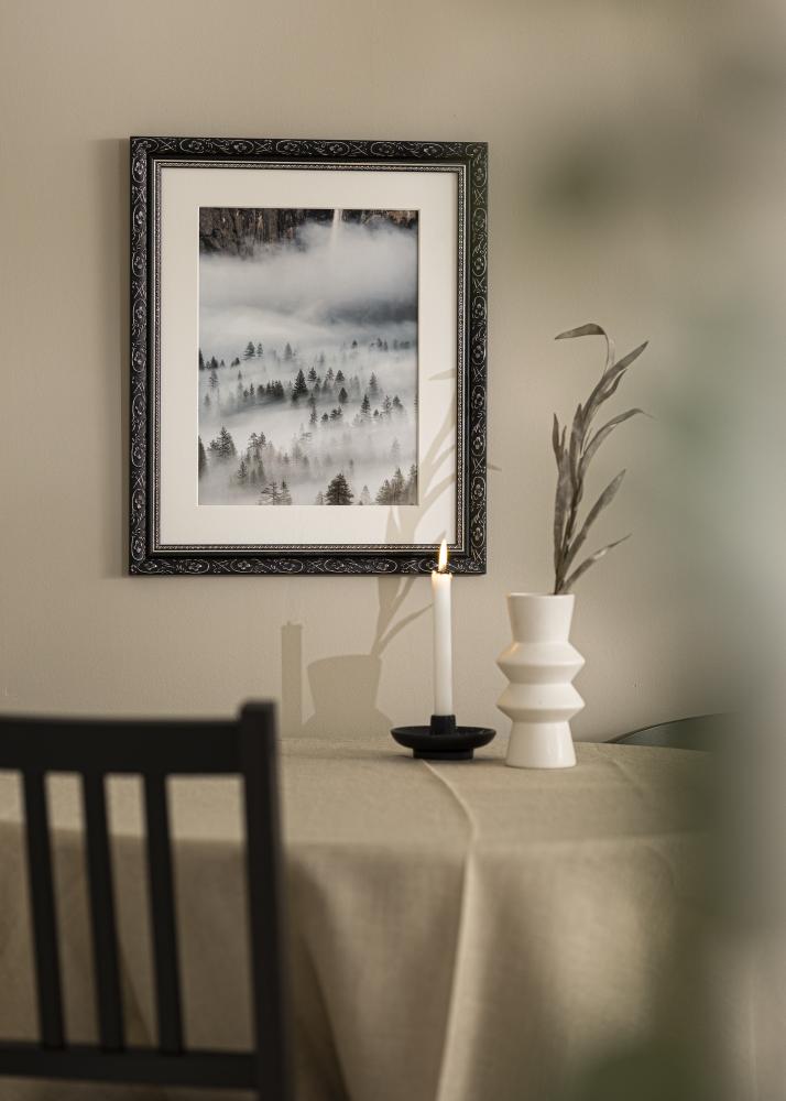 Cadre Baroque Noir 40x50 cm