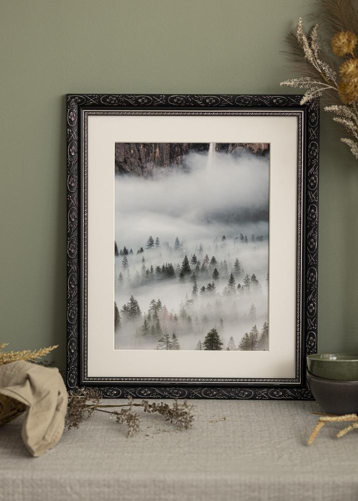 Cadre Baroque Noir 40x50 cm