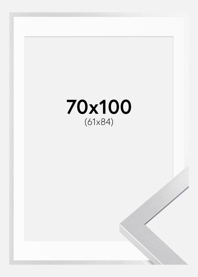 Cadre Selection Argent 70x100 cm - Passe-partout Blanc 62x85 cm