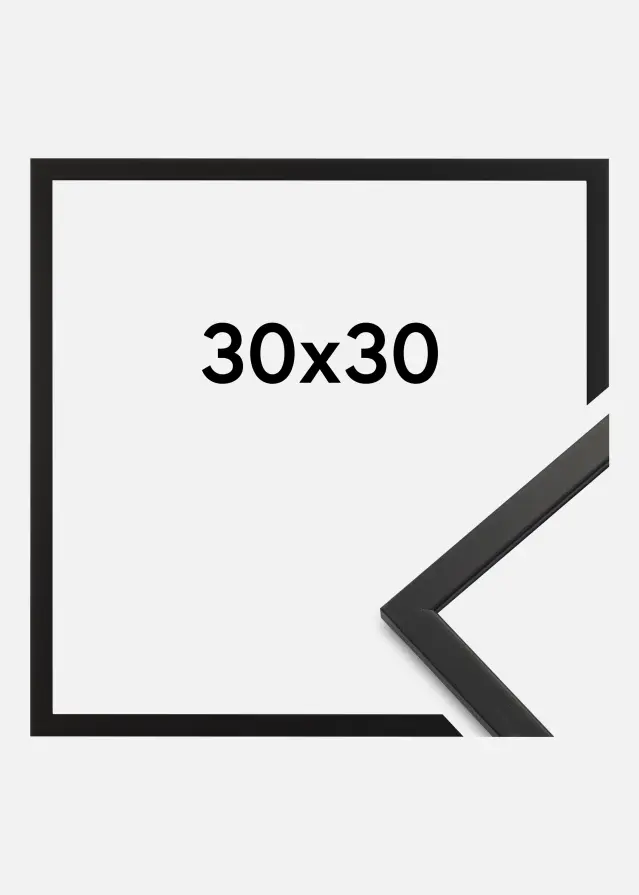 Cadre Edsbyn Verre Acrylique Noir 30x30 cm