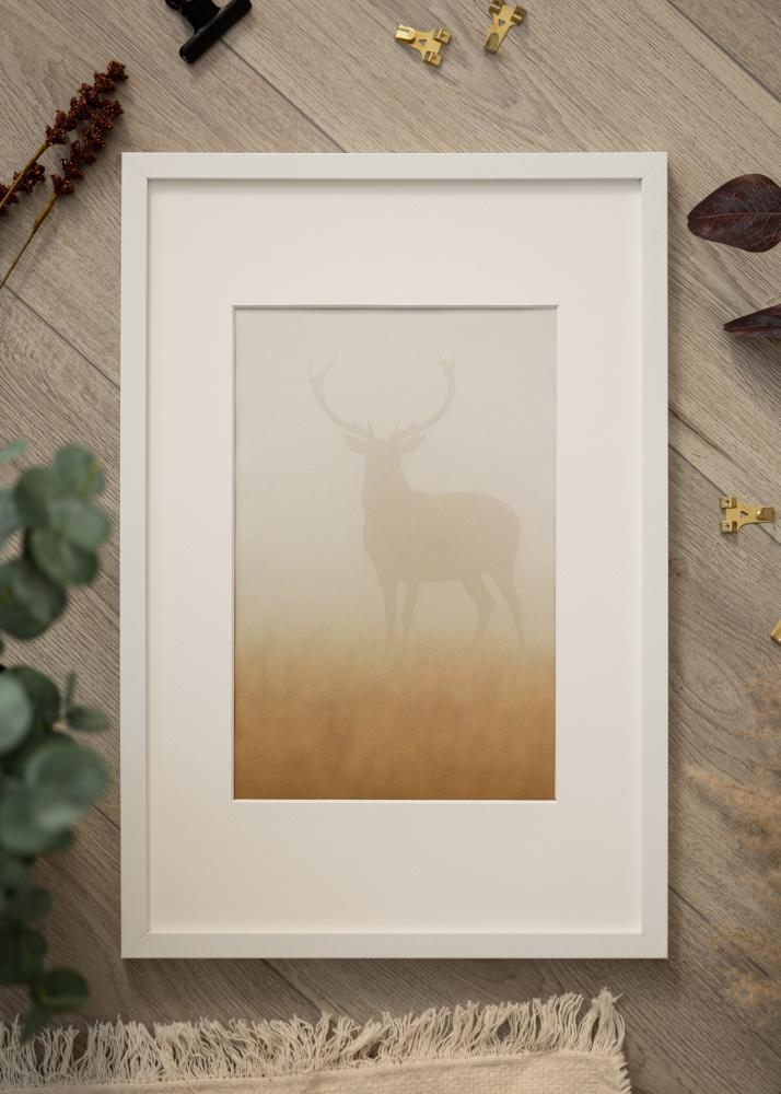 Cadre Modern Verre acrylique Blanc 30x45 cm