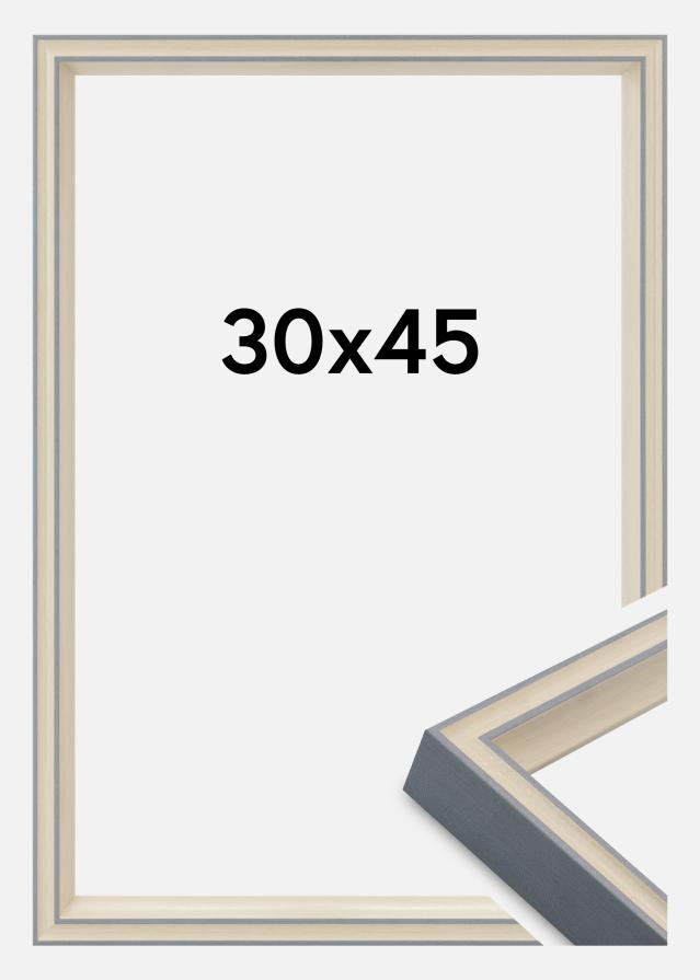 Cadre Riga Verre Acrylique Gris 30x45 cm