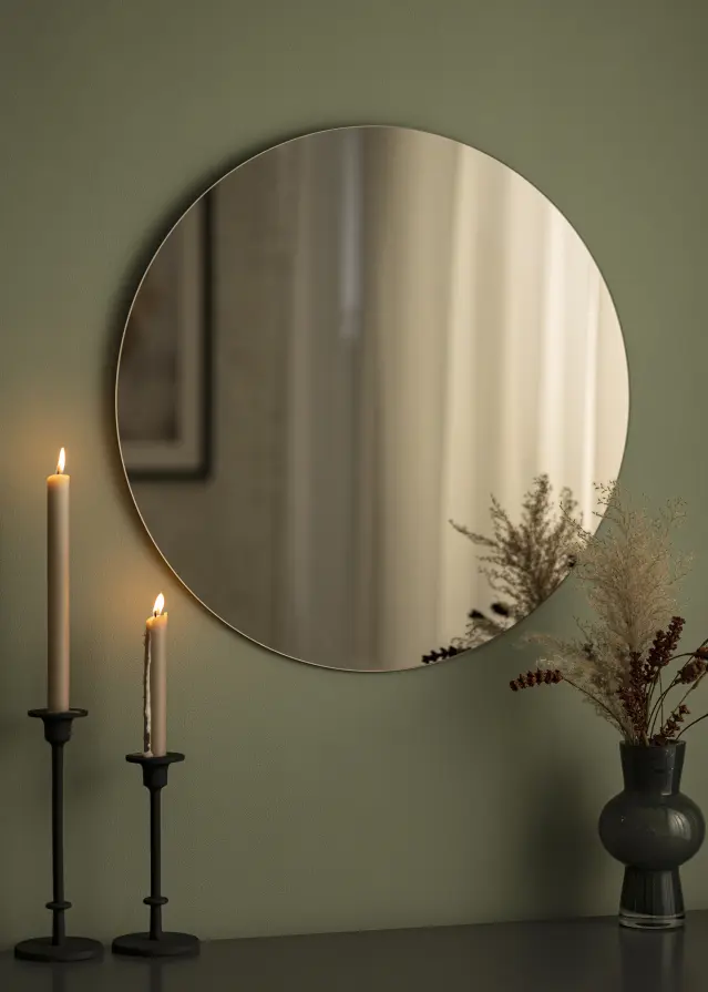 KAILA Miroir rond Dark Bronze 60 cm Ø