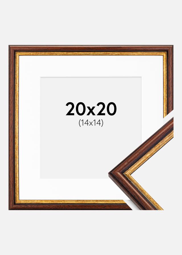 Cadre Horndal Marron 20x20 cm - Passe-partout Blanc 15x15 cm