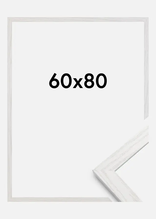 Cadre Stilren Verre Acrylique White Oak 60x80 cm