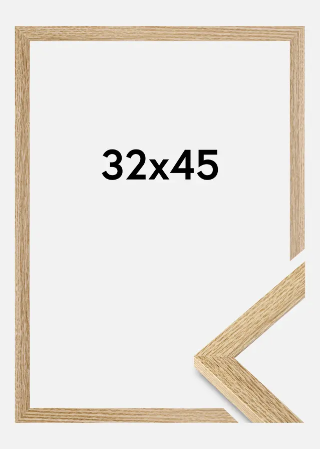 Cadre Selection Verre Acrylique Chêne Massif 32x45 cm