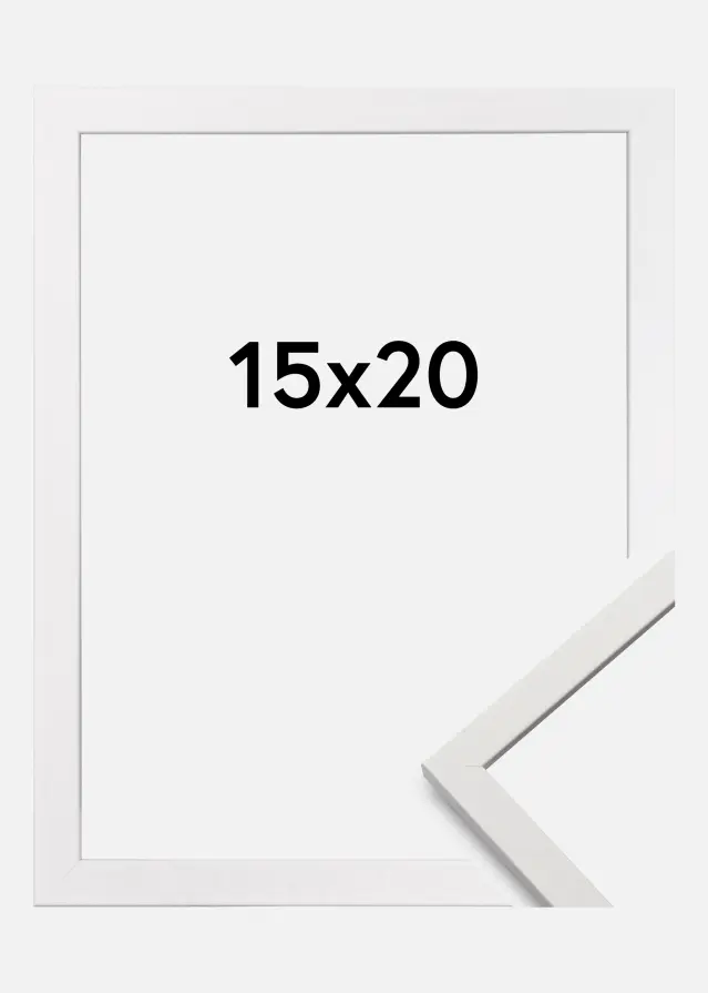 Cadre Edsbyn Verre Acrylique Blanc 15x20 cm