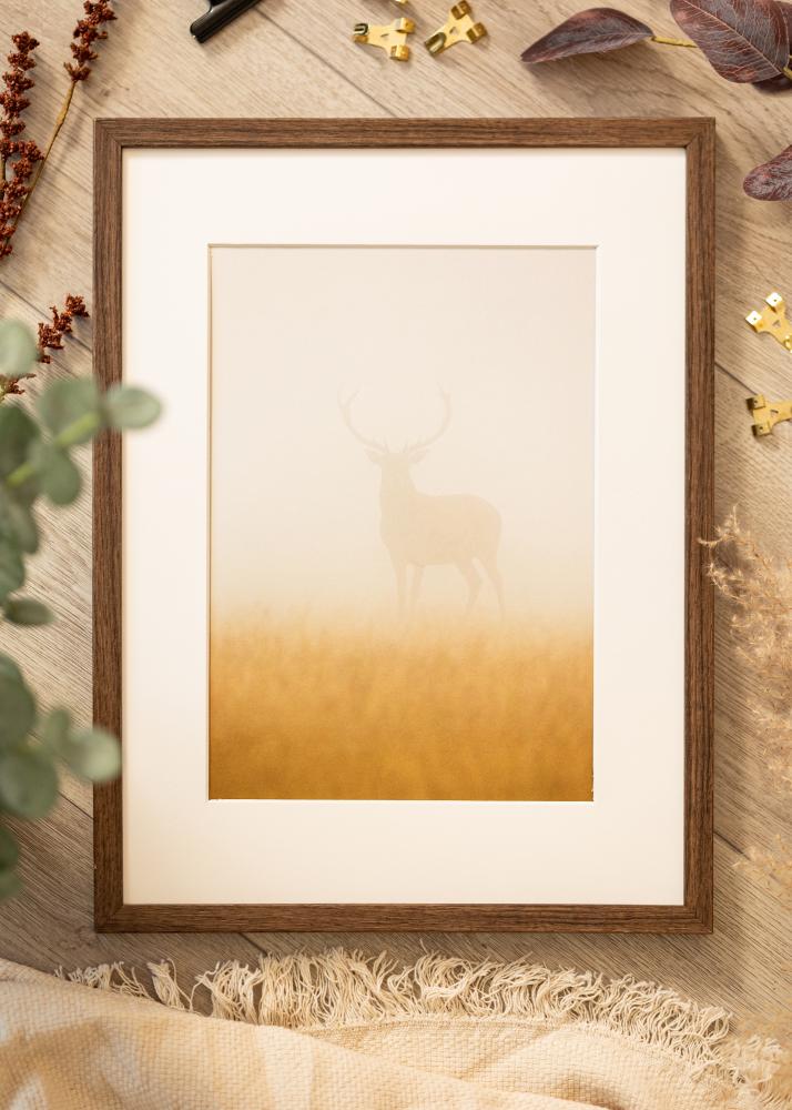 Cadre Ares Verre acrylique Noyer 21x29,7 cm (A4)