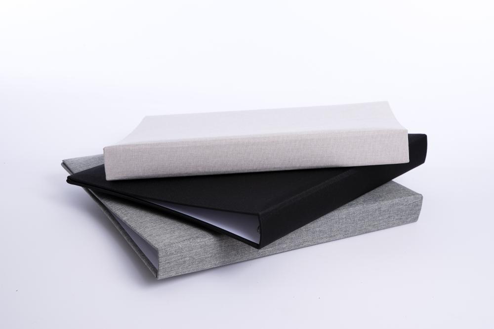 Base Line Canevas Classeur à anneaux - Gris