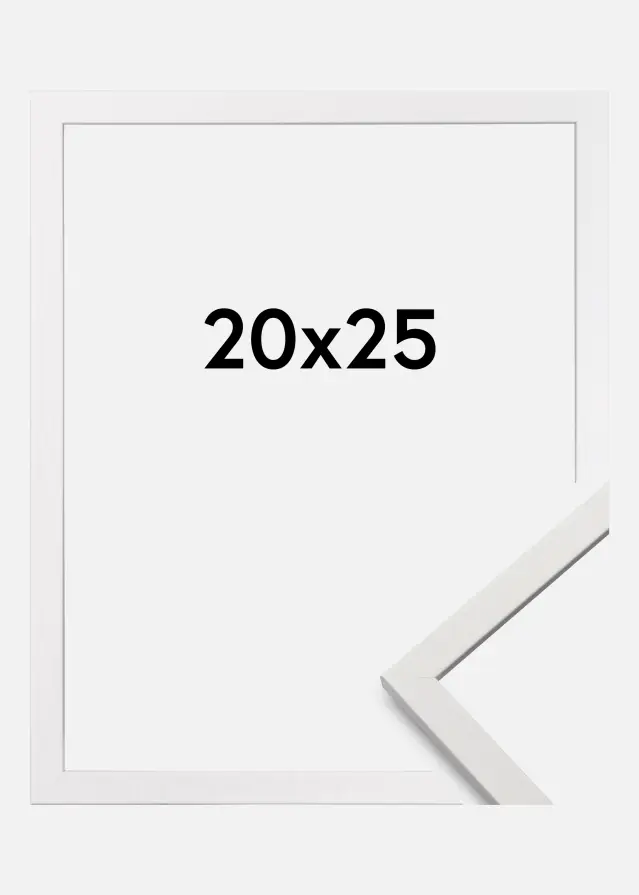 Cadre Edsbyn Verre Acrylique Blanc 20x25 cm
